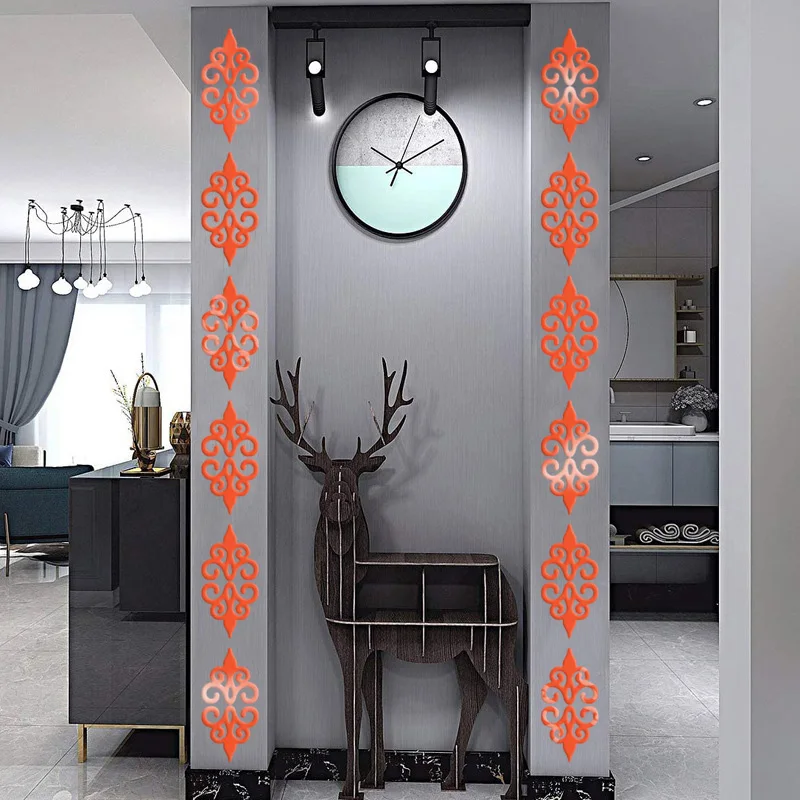Pegatina De Pared De Espejo 3D Con Diseño Artístico