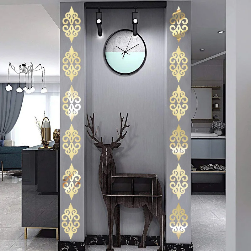 Pegatina De Pared De Espejo 3D Con Diseño Artístico