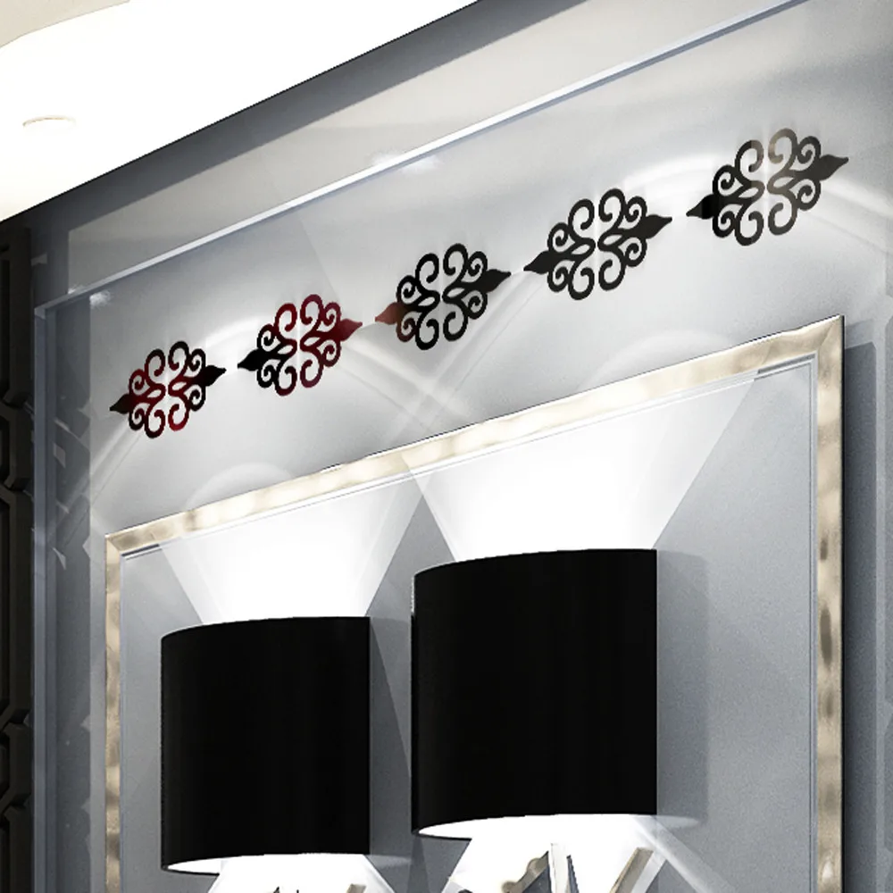 Pegatina De Pared De Espejo 3D Con Diseño Artístico