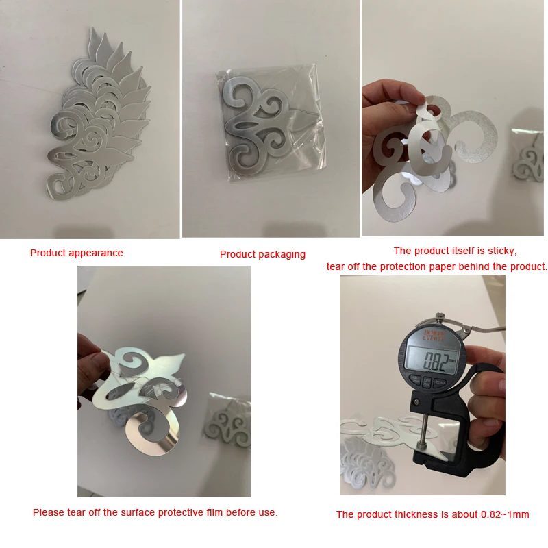 Pegatina De Pared De Espejo 3D Con Diseño Artístico