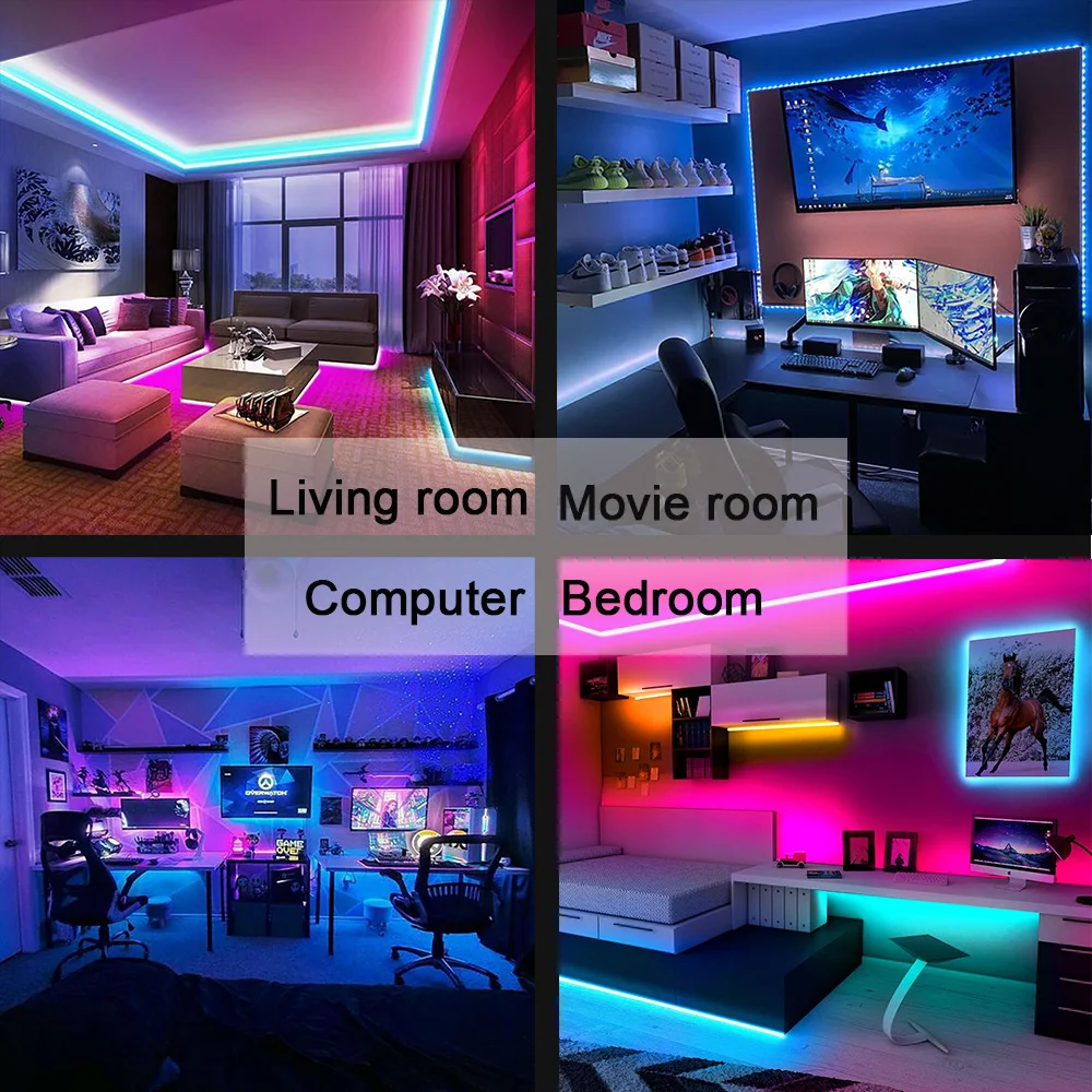 Nuevo Cinta de Luz LED con Bluetooth y USB