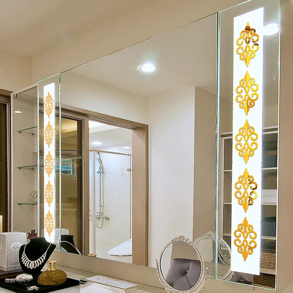 Pegatina De Pared De Espejo 3D Con Diseño Artístico