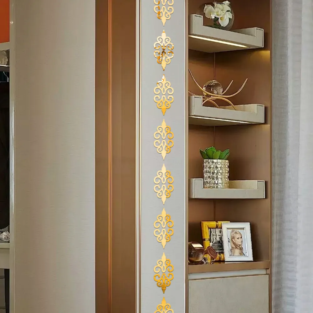 Pegatina De Pared De Espejo 3D Con Diseño Artístico