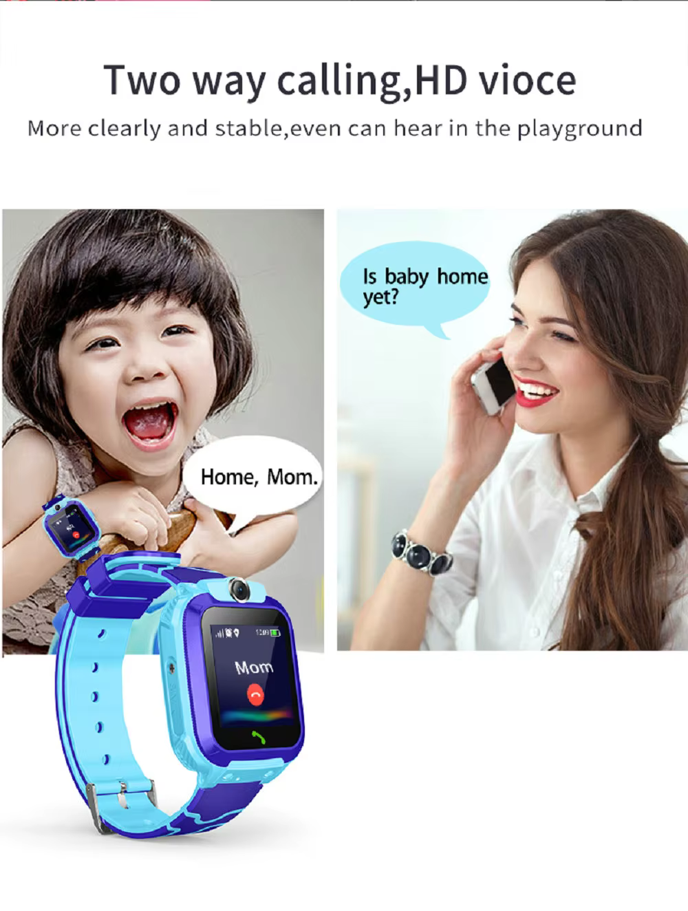 A Collage Of A Woman And A Child