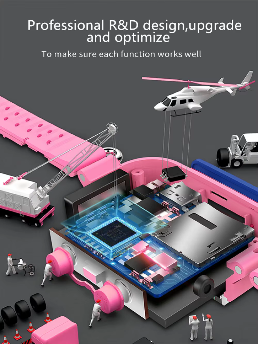 A Toy Helicopter And A Machine