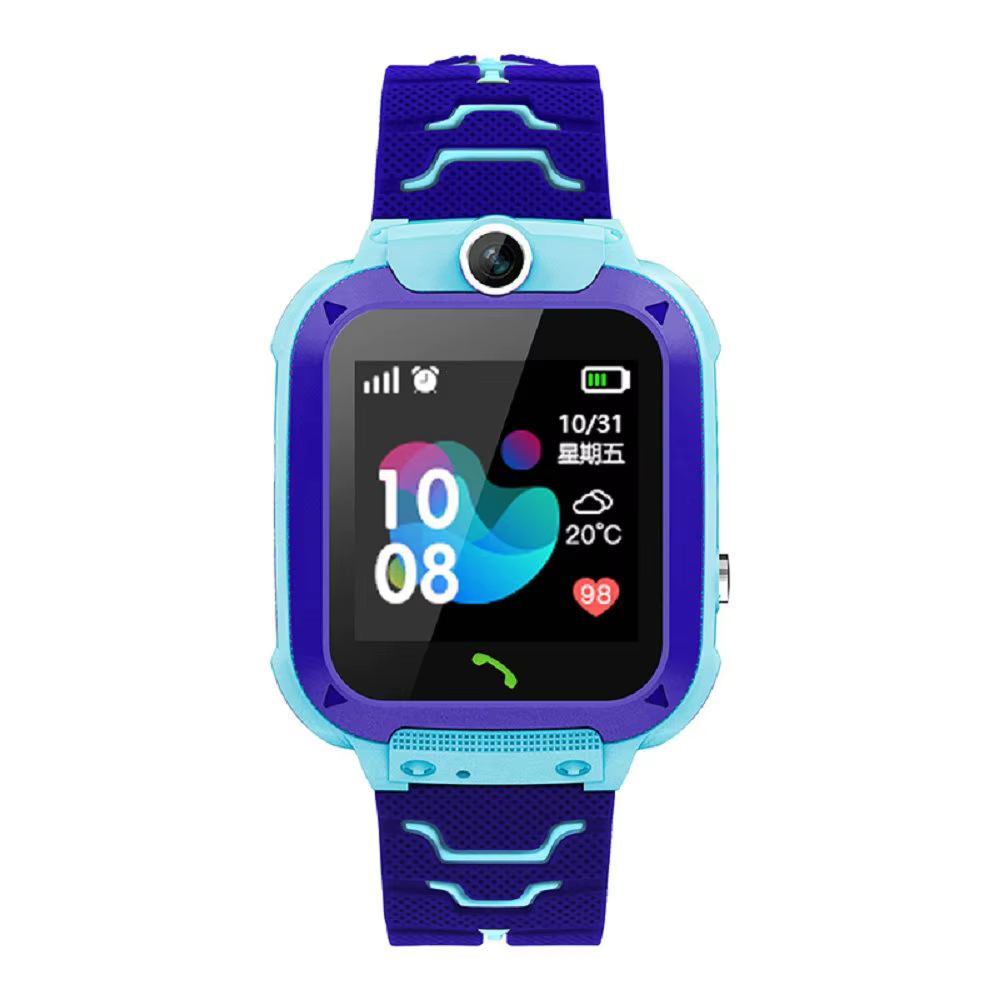 A Blue And Purple Smart Watch