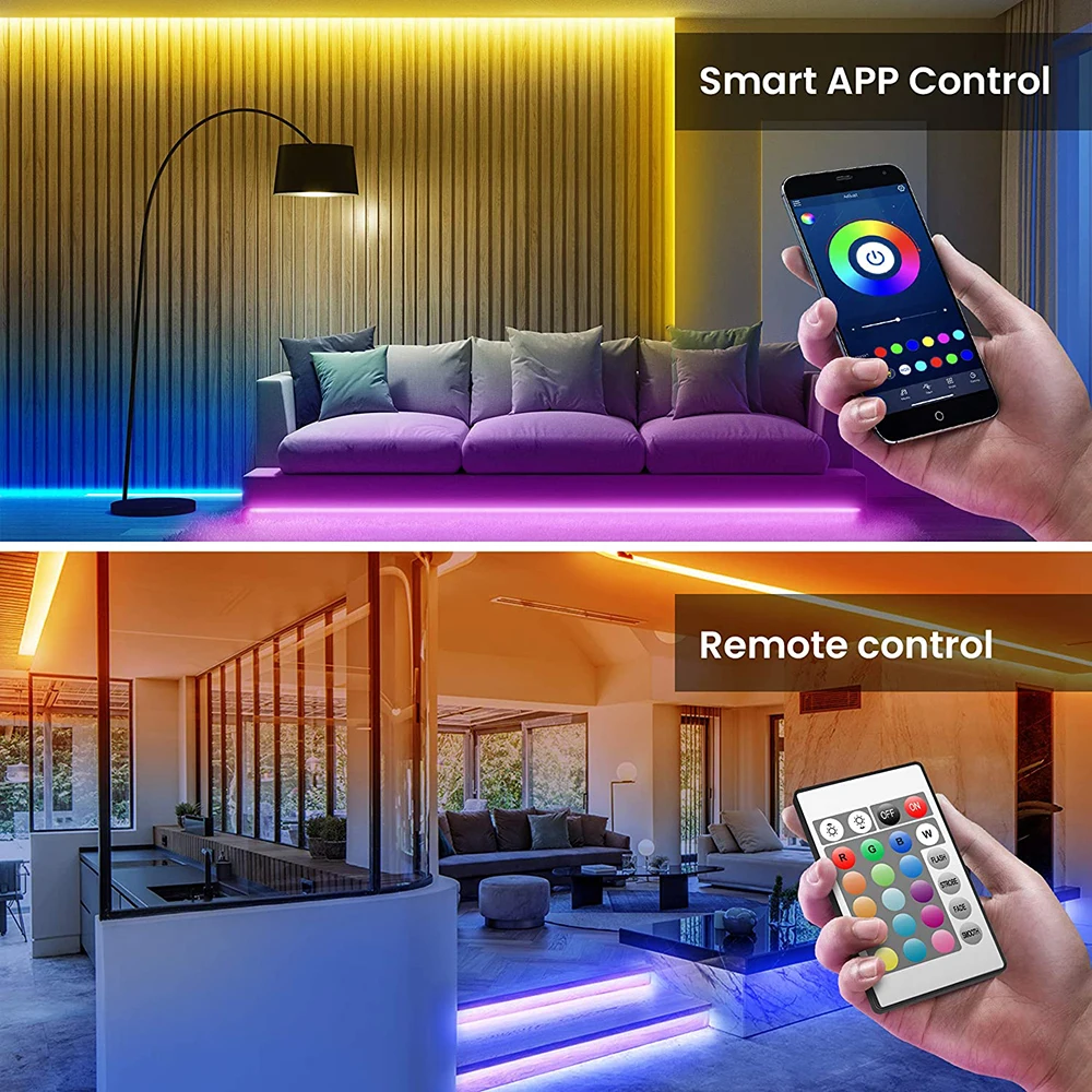 Nuevo Cinta de Luz LED con Bluetooth y USB