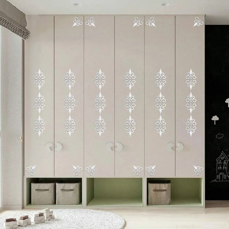 Pegatina De Pared De Espejo 3D Con Diseño Artístico