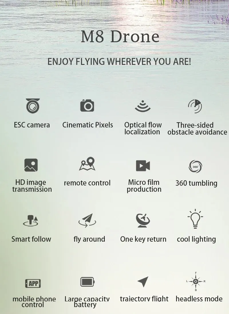 Nuevo Dron TESLA de Alta Calidad para Fotografía y Video