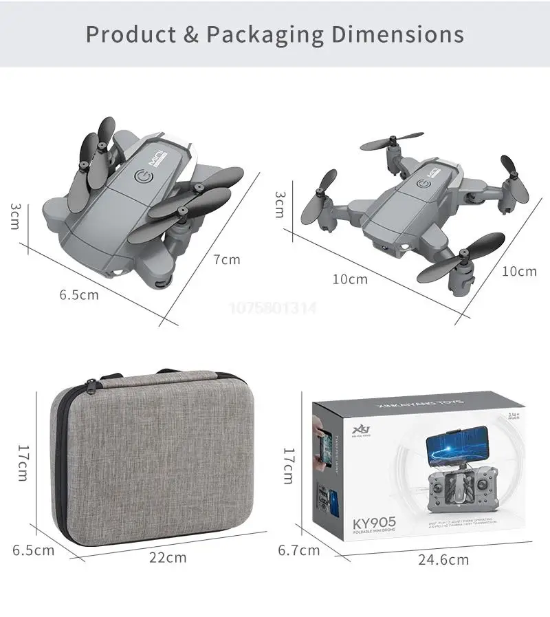 Nuevo Mini dron 4K HD GPS Fotografía y Grabación de Video