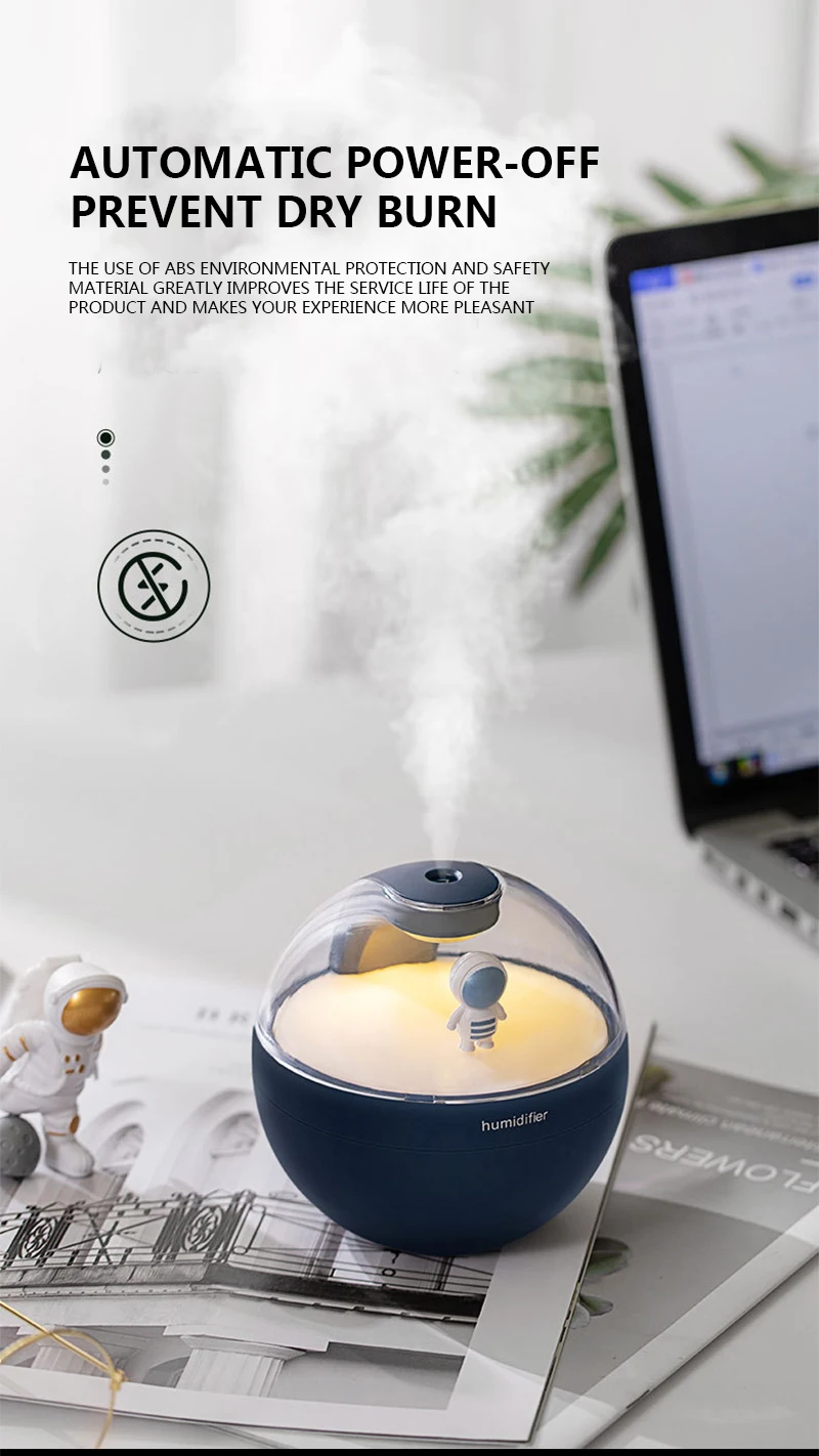 Mini humidificador Abs de reposición de agua: ¡Un auténtico oasis de frescura!