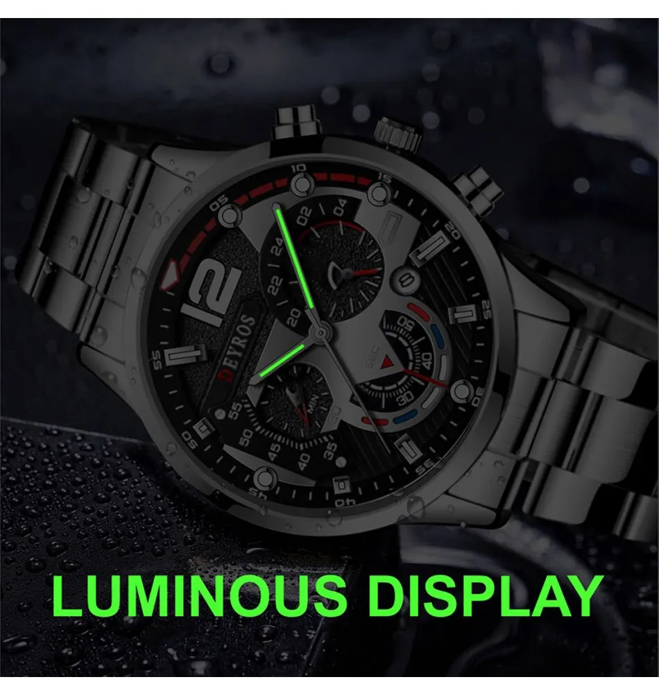 Fabuloso Reloj De Muñeca De Cuarzo Para Caballero