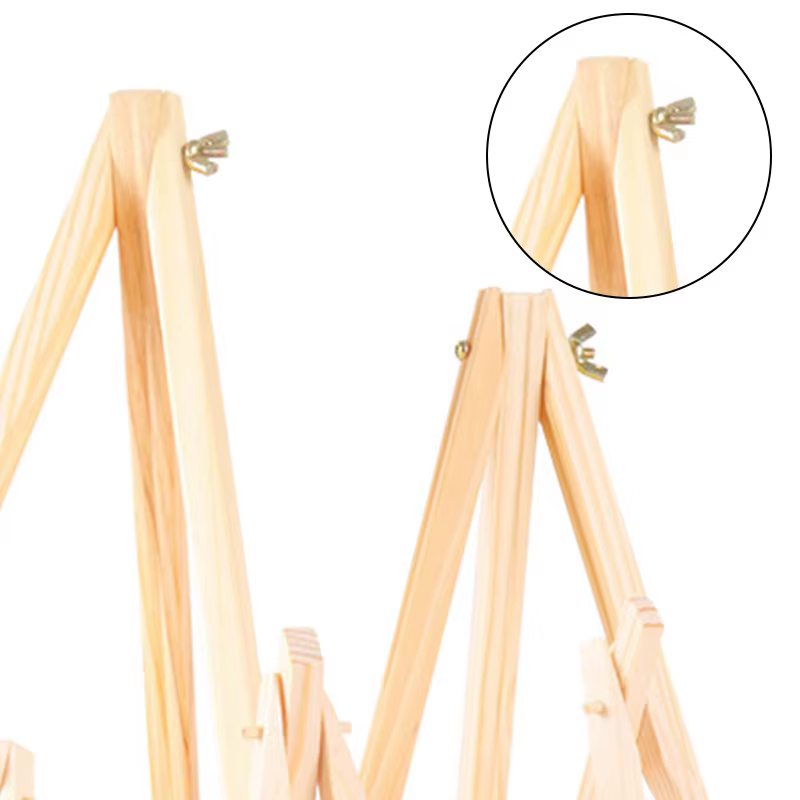 Mini Estante De Madera Natural Para Trípode