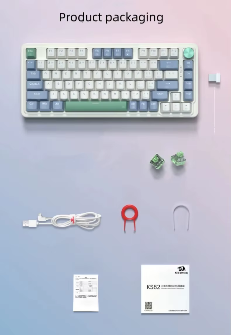 Novedoso Teclado Mecánico Inalámbrico con Bluetooth