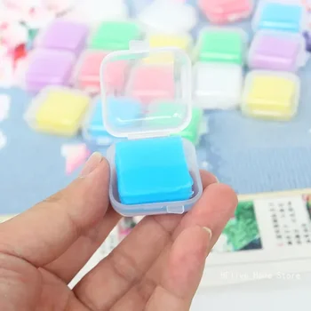Caja de almacenamiento resina de silicona arte de diamante