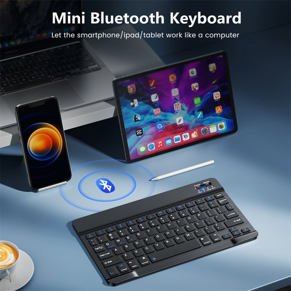 Fenomenal Teclado Inalámbrico Bluetooth para Tabletas