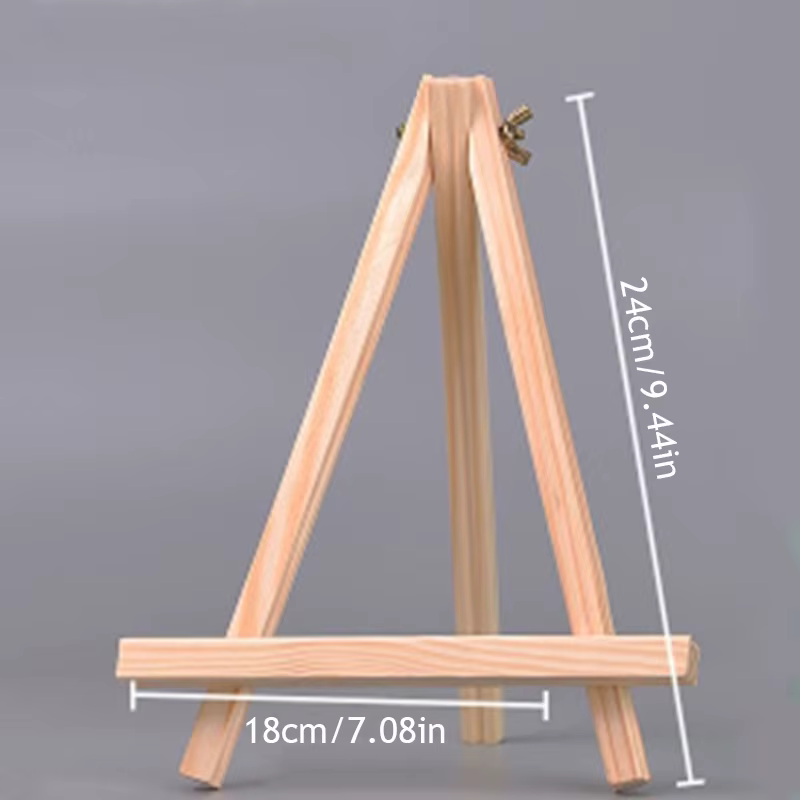 Mini Estante De Madera Natural Para Trípode