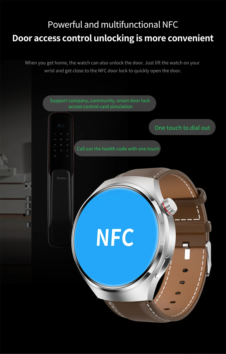 Reloj Inteligente Resistente al Agua con Monitor Cardíaca
