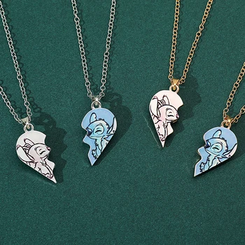 Collar de corazón de punto de Disney para compartir