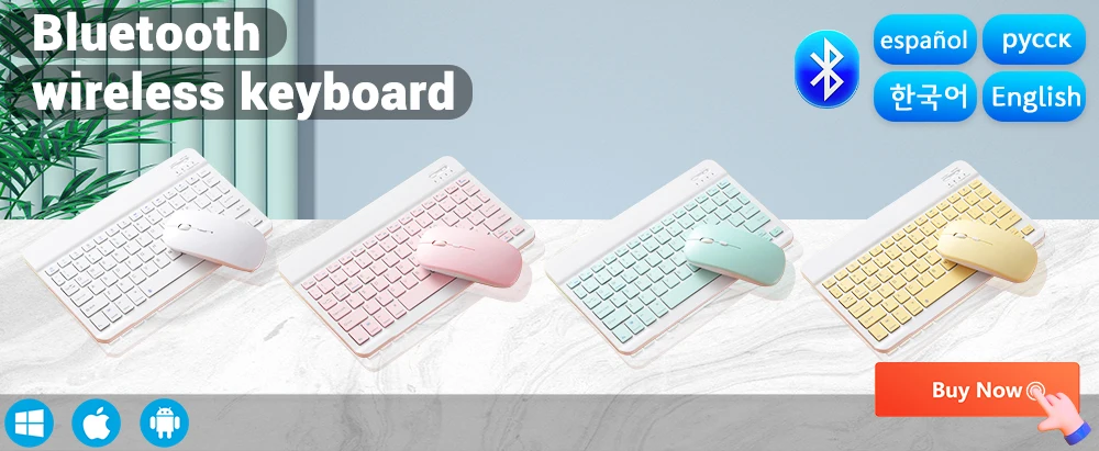 Fenomenal Teclado Inalámbrico Bluetooth para Tabletas