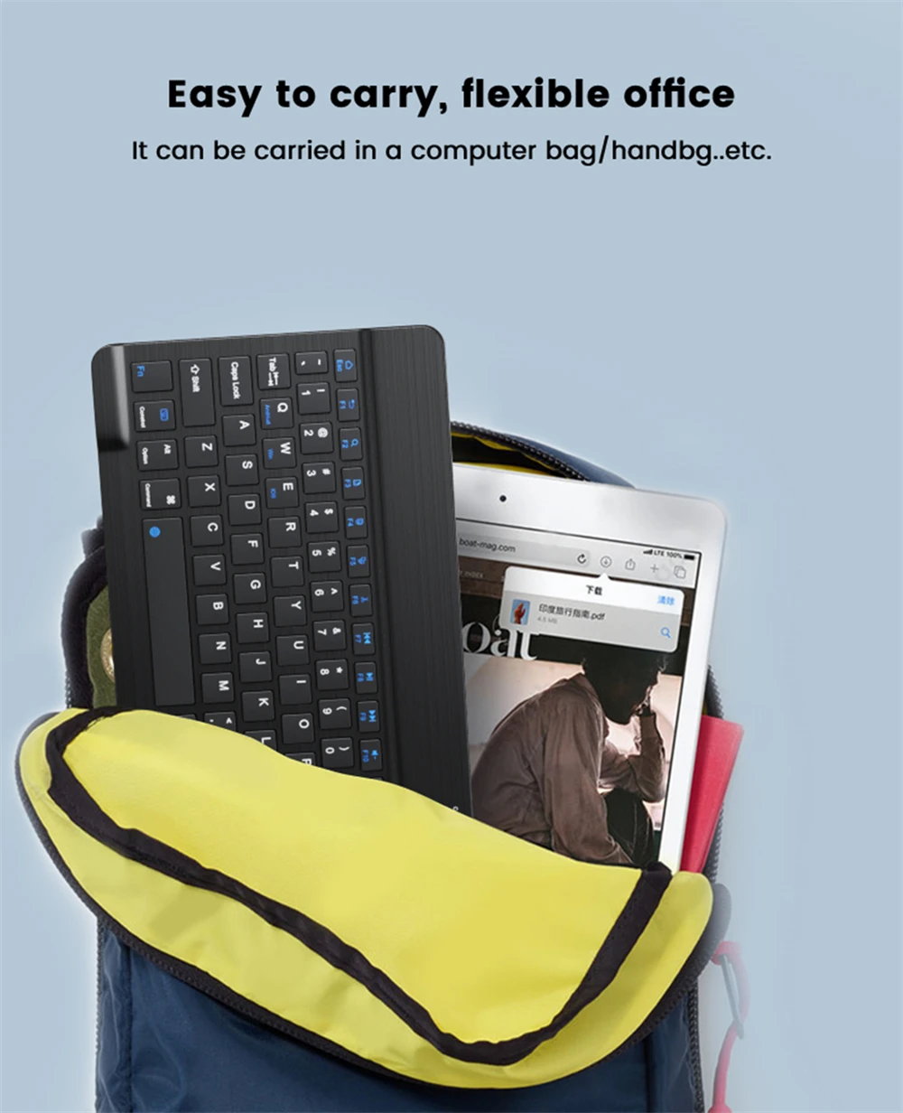 Fenomenal Teclado Inalámbrico Bluetooth para Tabletas