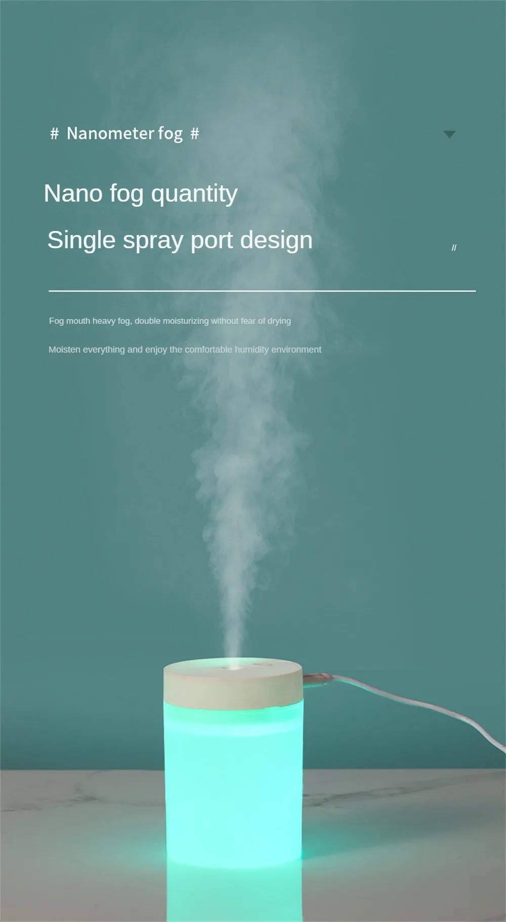 Humidificador de Aire Portátil Ultra Silencioso