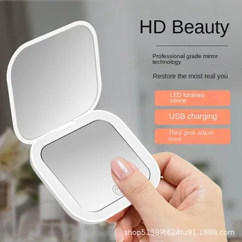 Mini Espejo de Maquillaje portatil con Luces LED