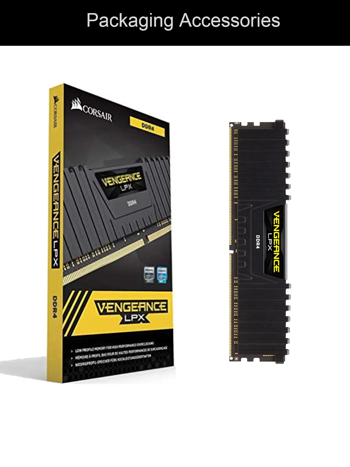 Brillante Memoria Ram Corsair De 4Gb Para Escritorio