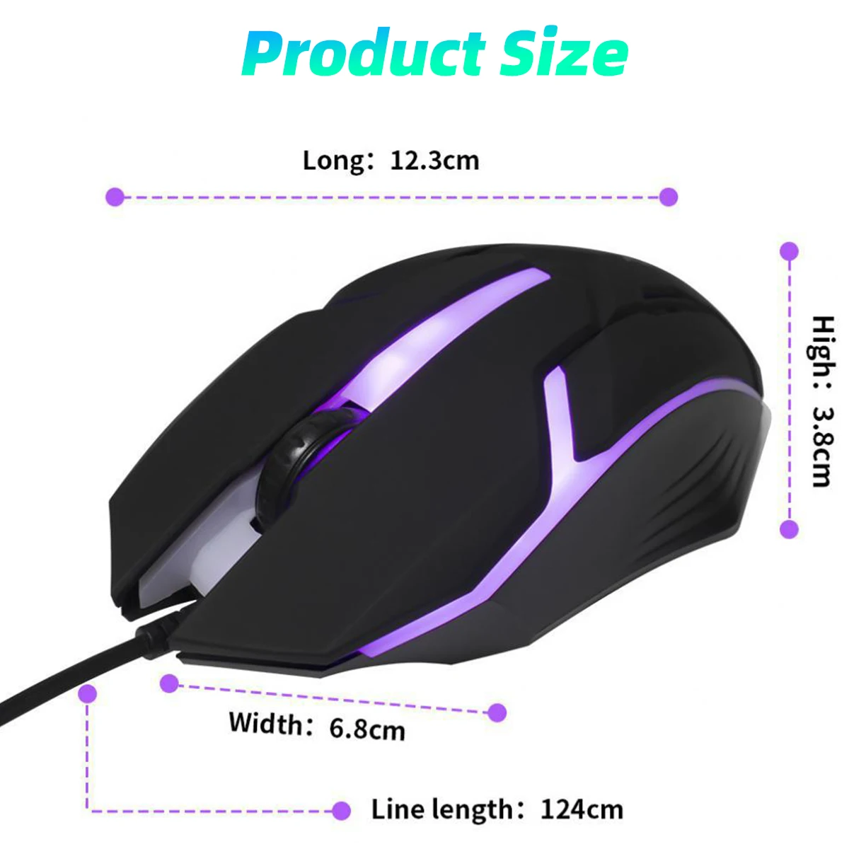Nuevo Mouse Gamer Óptico Con Cable De Alta Velocidad