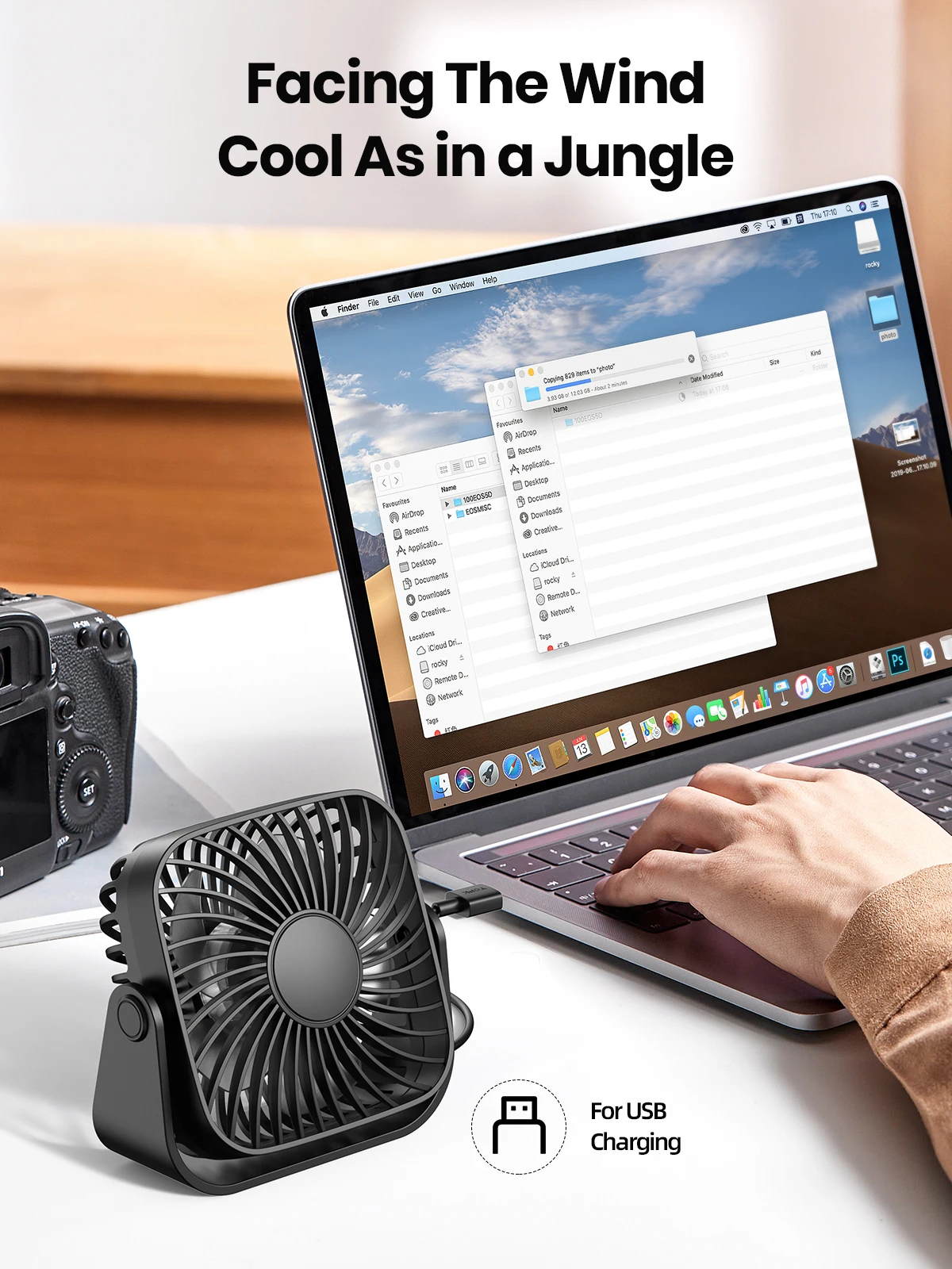 Ventilador Usb Portátil Práctico Y De Calidad Superior