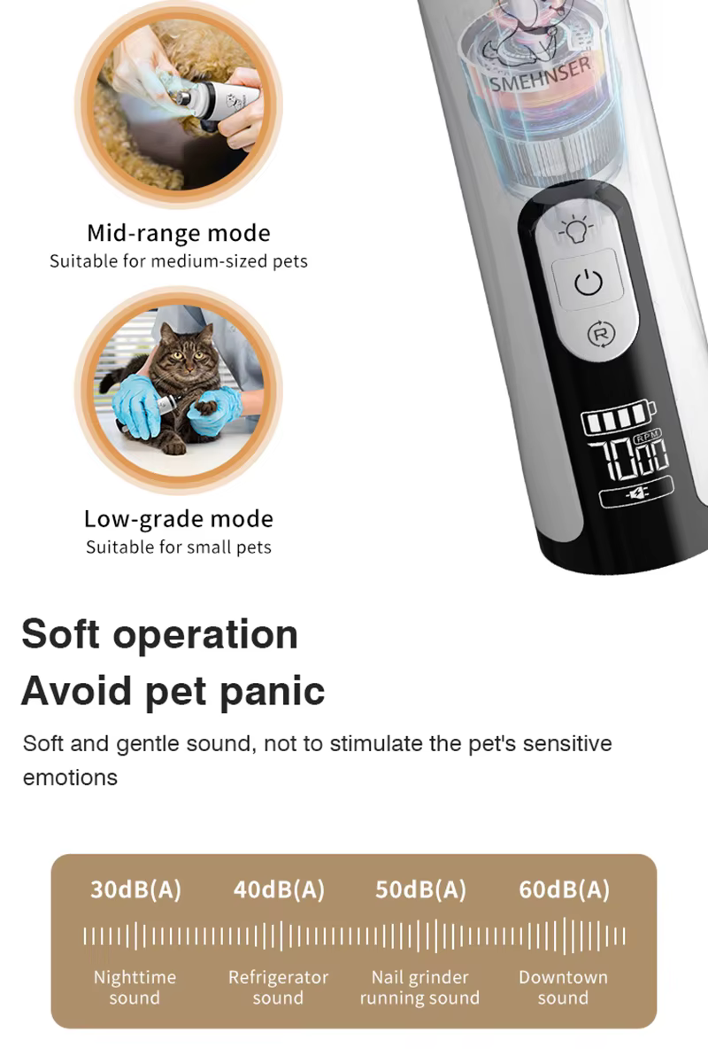 Esencial Cortaúñas LED Iluminado para Gatos y Perros