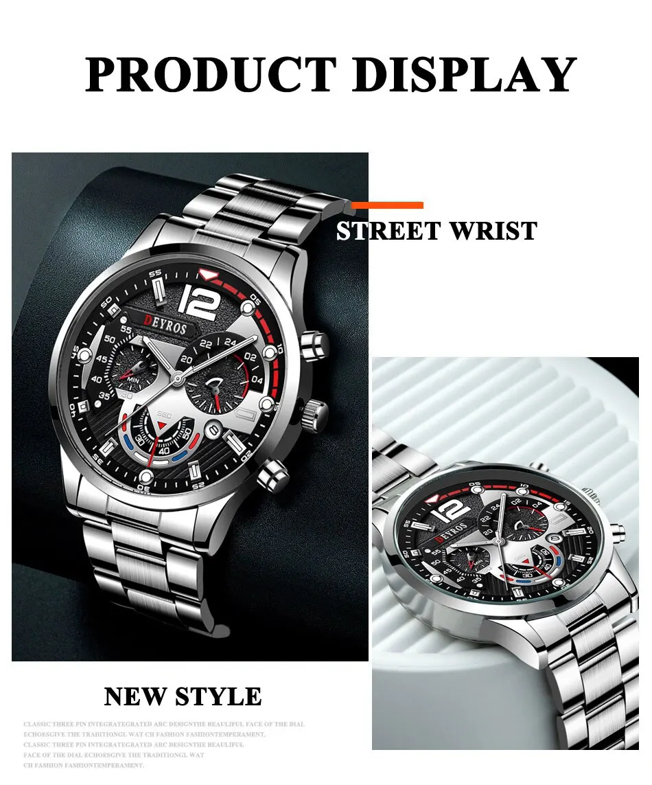 Fabuloso Reloj De Muñeca De Cuarzo Para Caballero