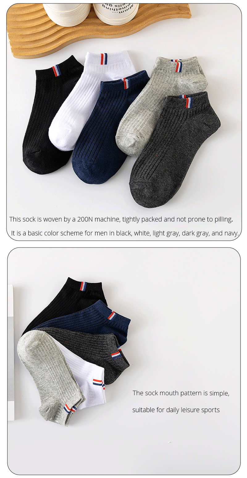 Pack de 5 Pares de Calcetines Finos de Lujo y Calidad