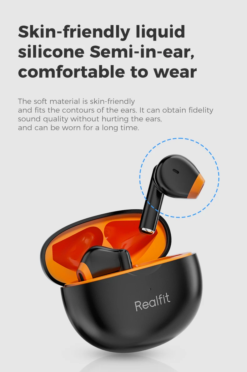 Auriculares Inalámbricos Realfit Sonido Superior Y Conexión