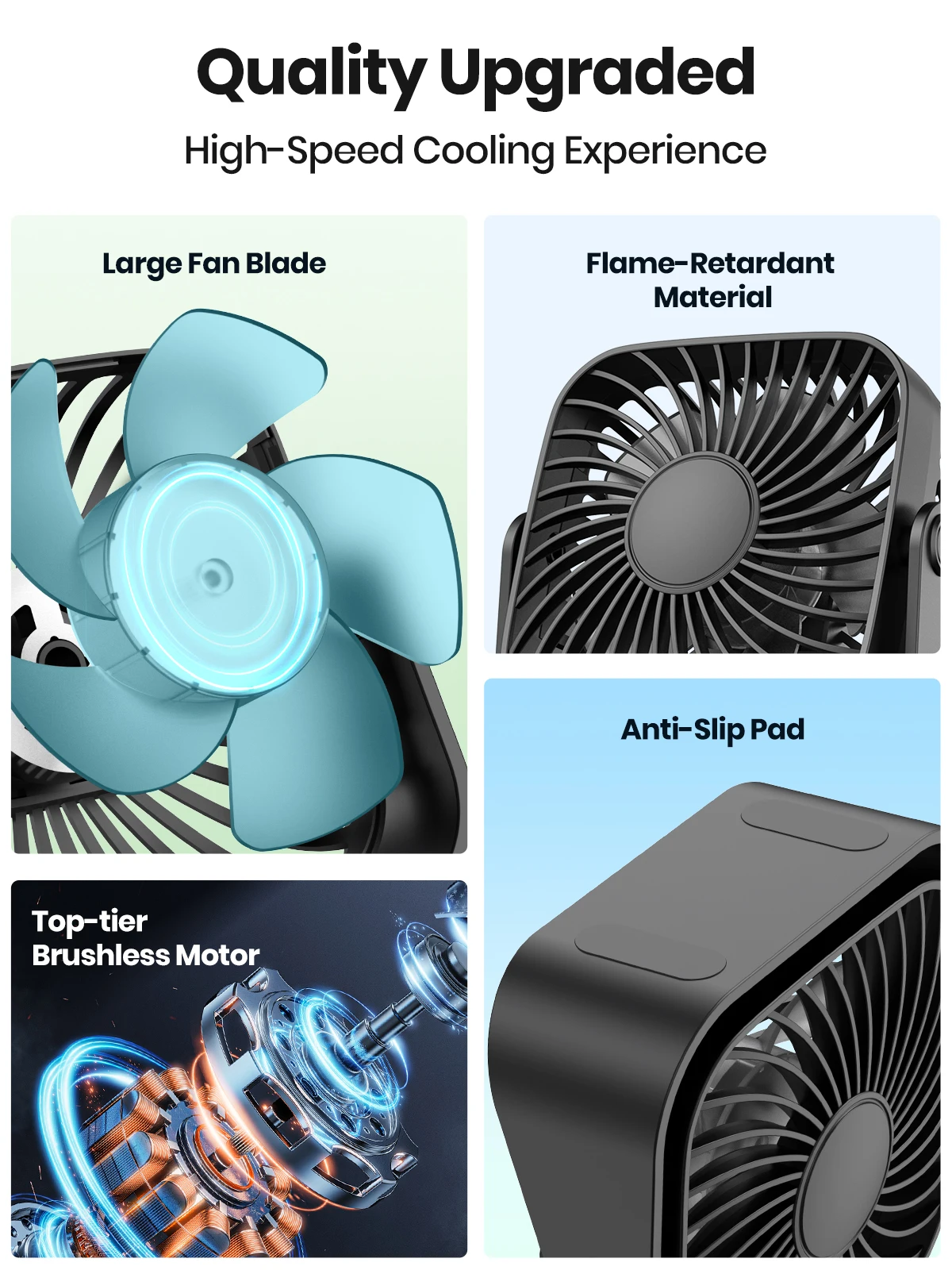 Ventilador Usb Portátil Práctico Y De Calidad Superior