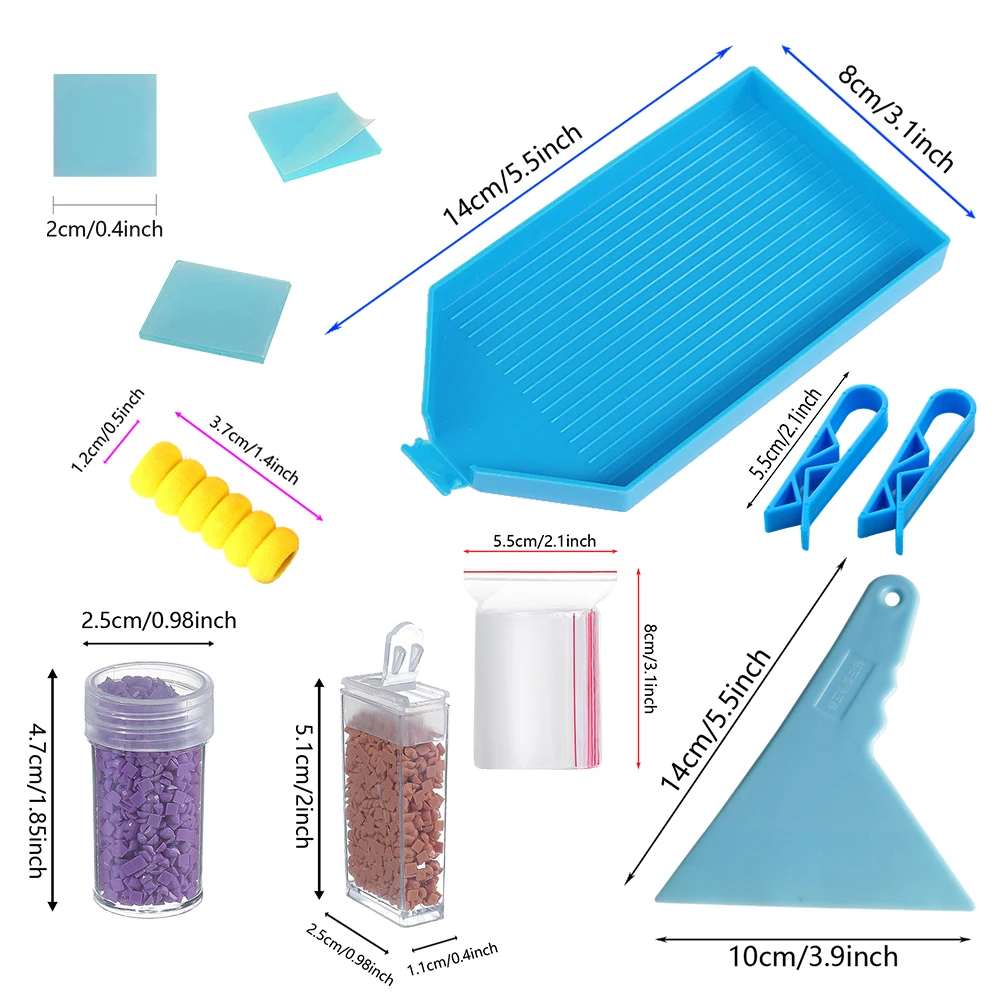Caja De Almacenamiento De Pintura De Diamantes Con Cuentas