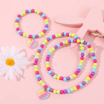 Makersland Collares de corazón para niña