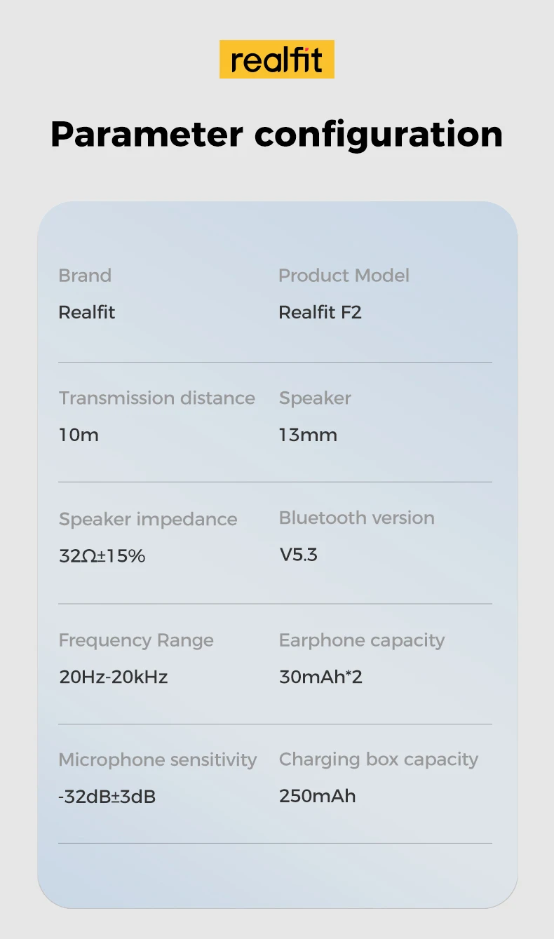 Auriculares Inalámbricos Realfit Sonido Superior Y Conexión