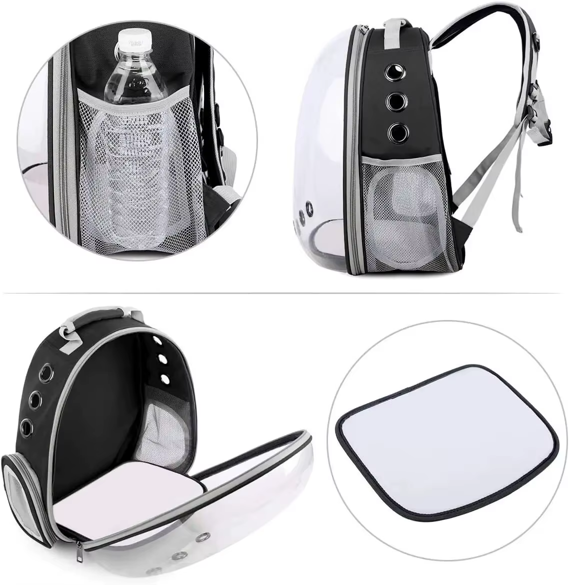 Fascinante Mochila de Transporte para Mascotas Acolchada
