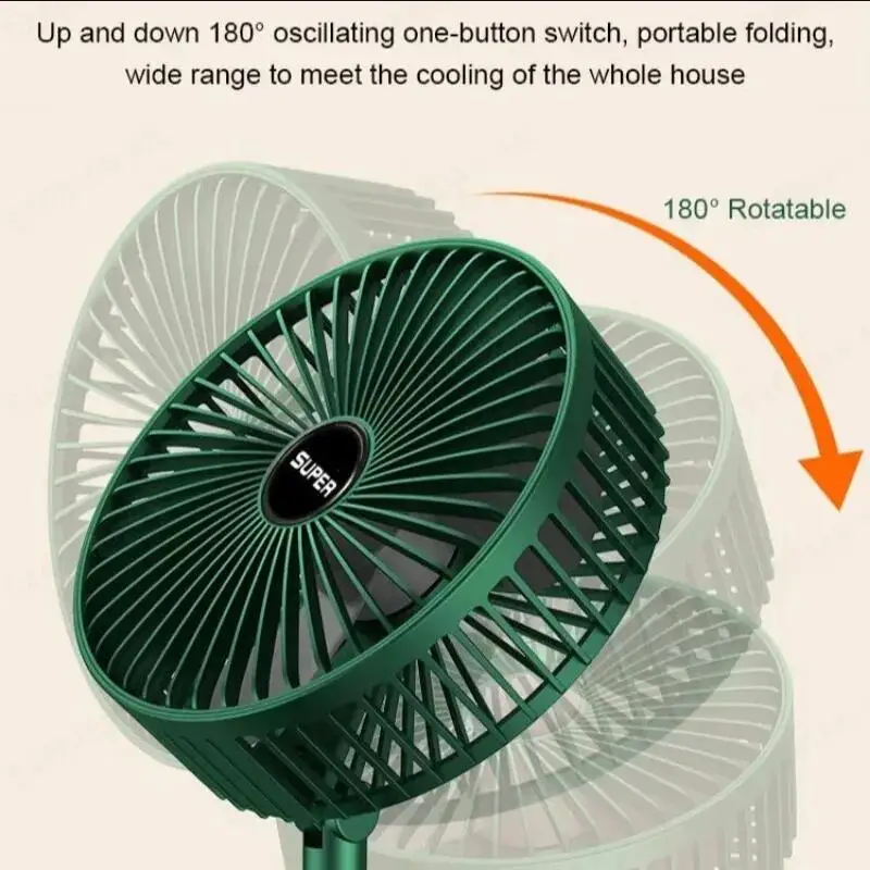 Notable Ventilador De Pie Telescópico Portátil Plegable