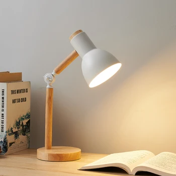 Lámpara de mesa pequeña decorativa nórdica con protección ocular