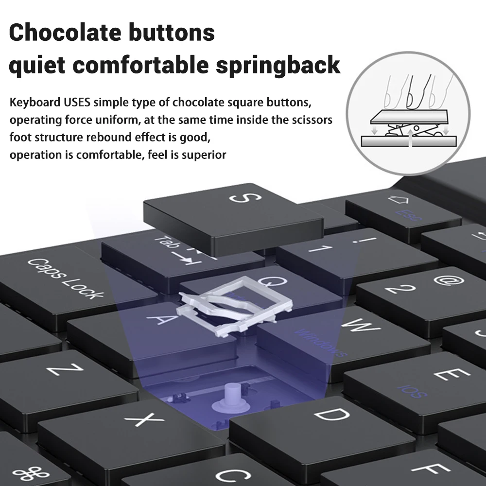 Fenomenal Teclado Inalámbrico Bluetooth para Tabletas