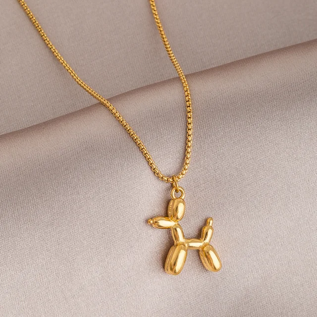 Collar Con Colgante De Perro Con Globo De Caniche Bonito