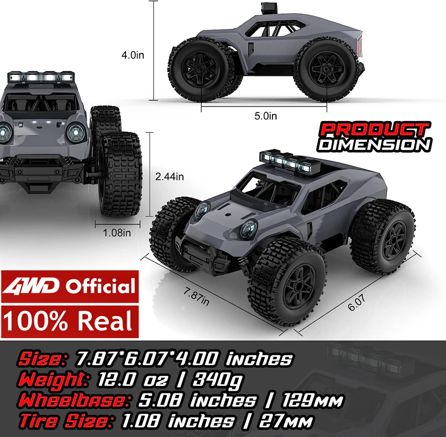 Sensacional Camioneta De Carrera Todoterreno A Control