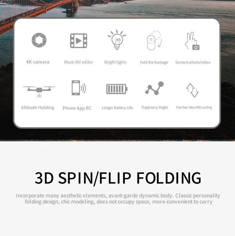 Nuevo Drone Cámara 4K HD para dron profesional