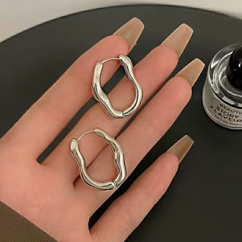 Joyas Geométricas Aros Intenso Para Mujer