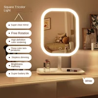 Espejo De Tocador De Escritorio Con Luz Led Para Maquillaje