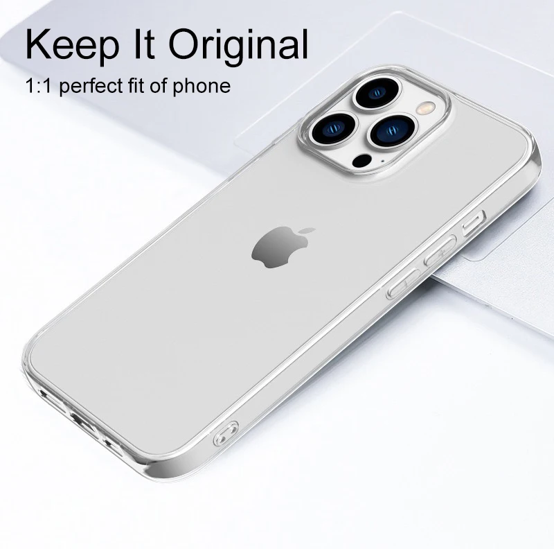 Funda de Silicona Transparente Ultra Resistente para iPhone