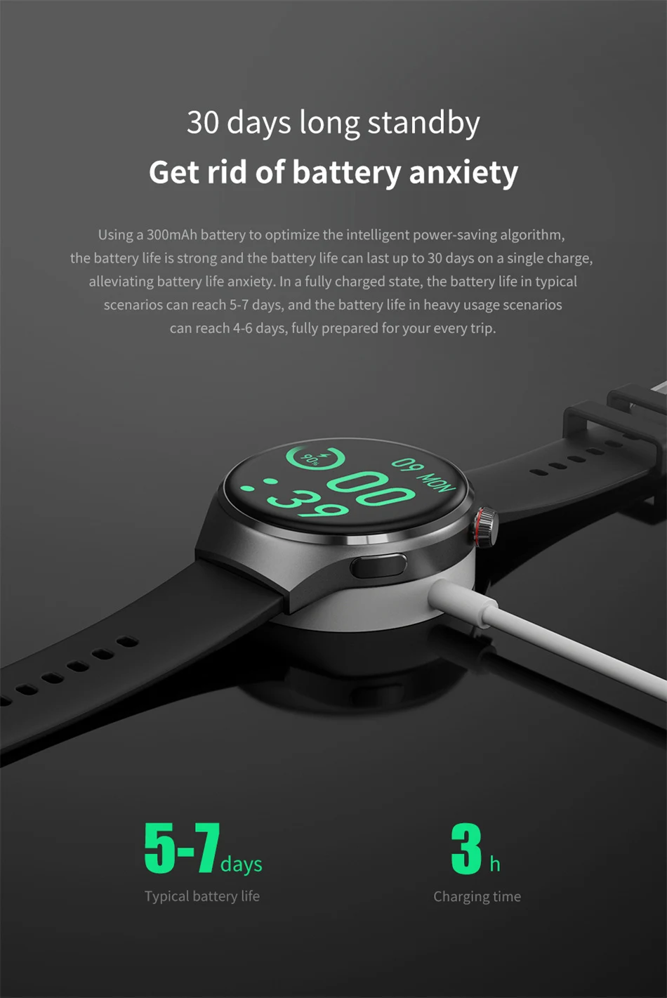 Reloj Inteligente Resistente al Agua con Monitor Cardíaca