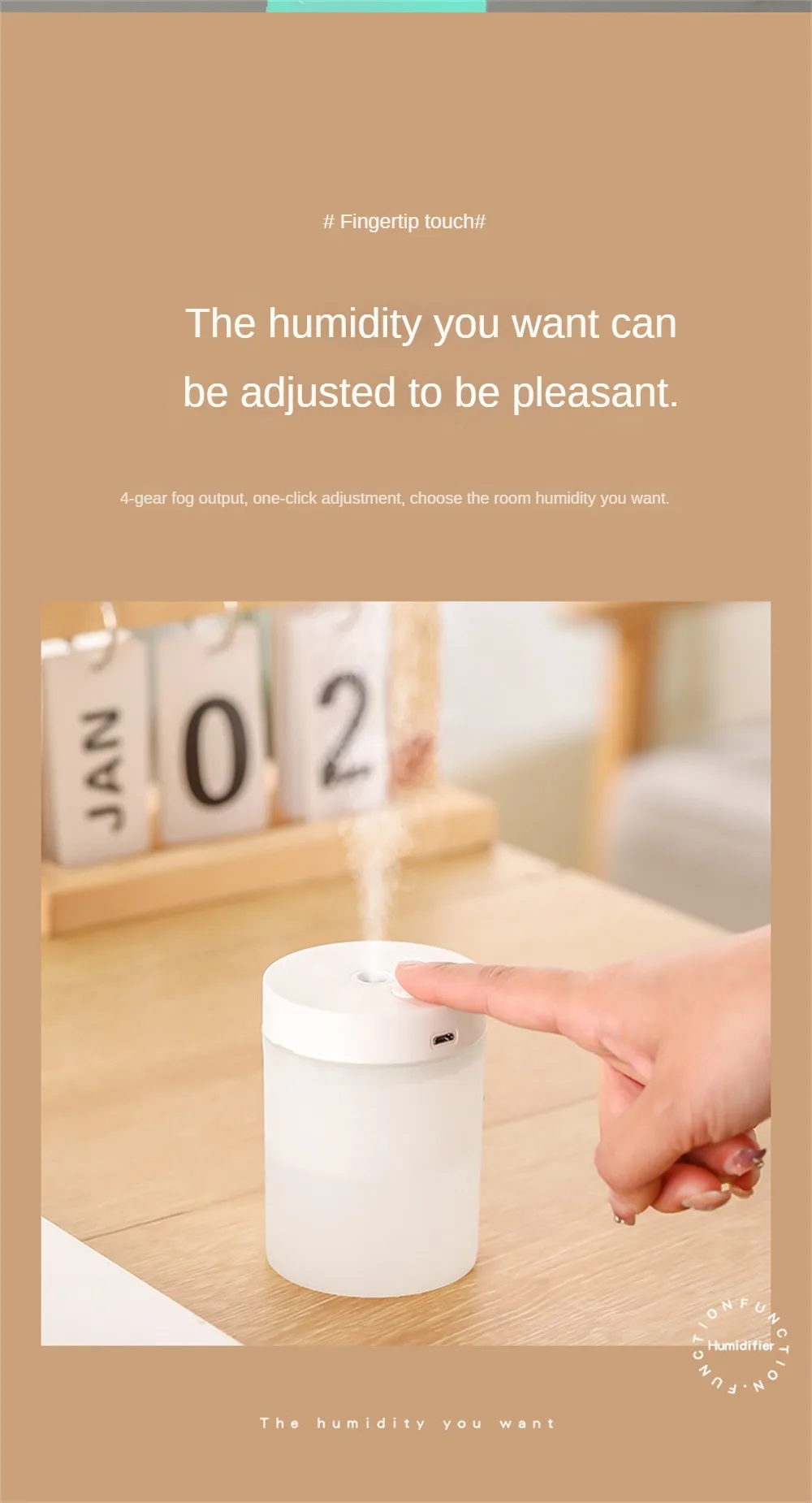 Humidificador de Aire Portátil Ultra Silencioso